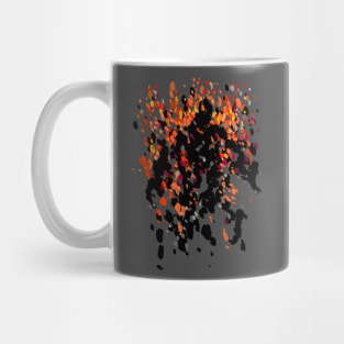 Burning Man Figure In Flames Mug